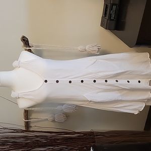 NWT.  White cotton dress